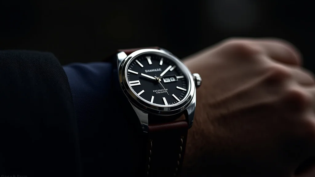 The image shows a diverse collection of stylish men's wristwatches, perfect for choosing your first.